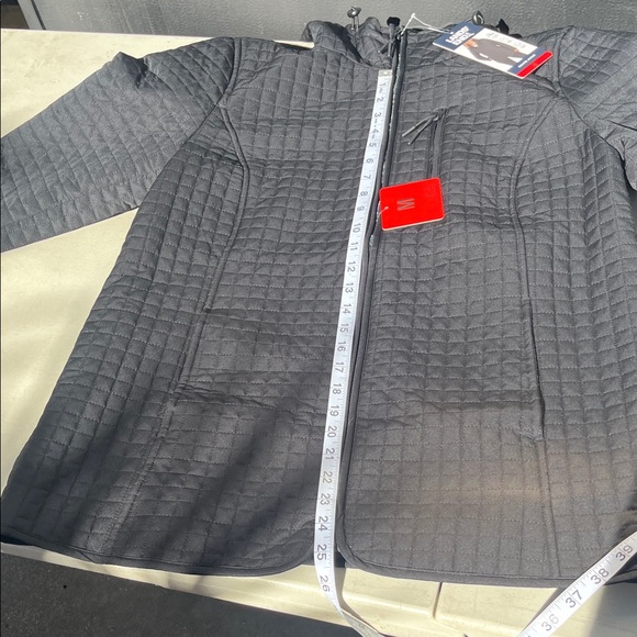 Lands' End Women's Quilted Puffer Jacket - Gray medium NWT - Picture 11 of 15